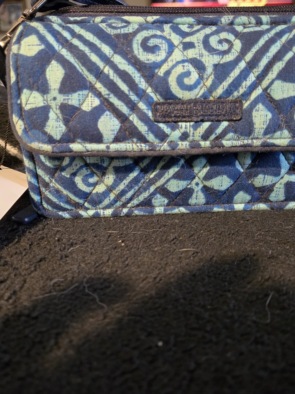 Vera Bradley Cuban Tiles All in One Crossbody Shoulder Bag Wallet